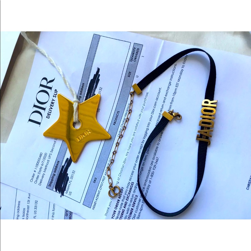 J’ADIOR CHOKER GOLD FINISH WOMANS RARE LIMITED ED